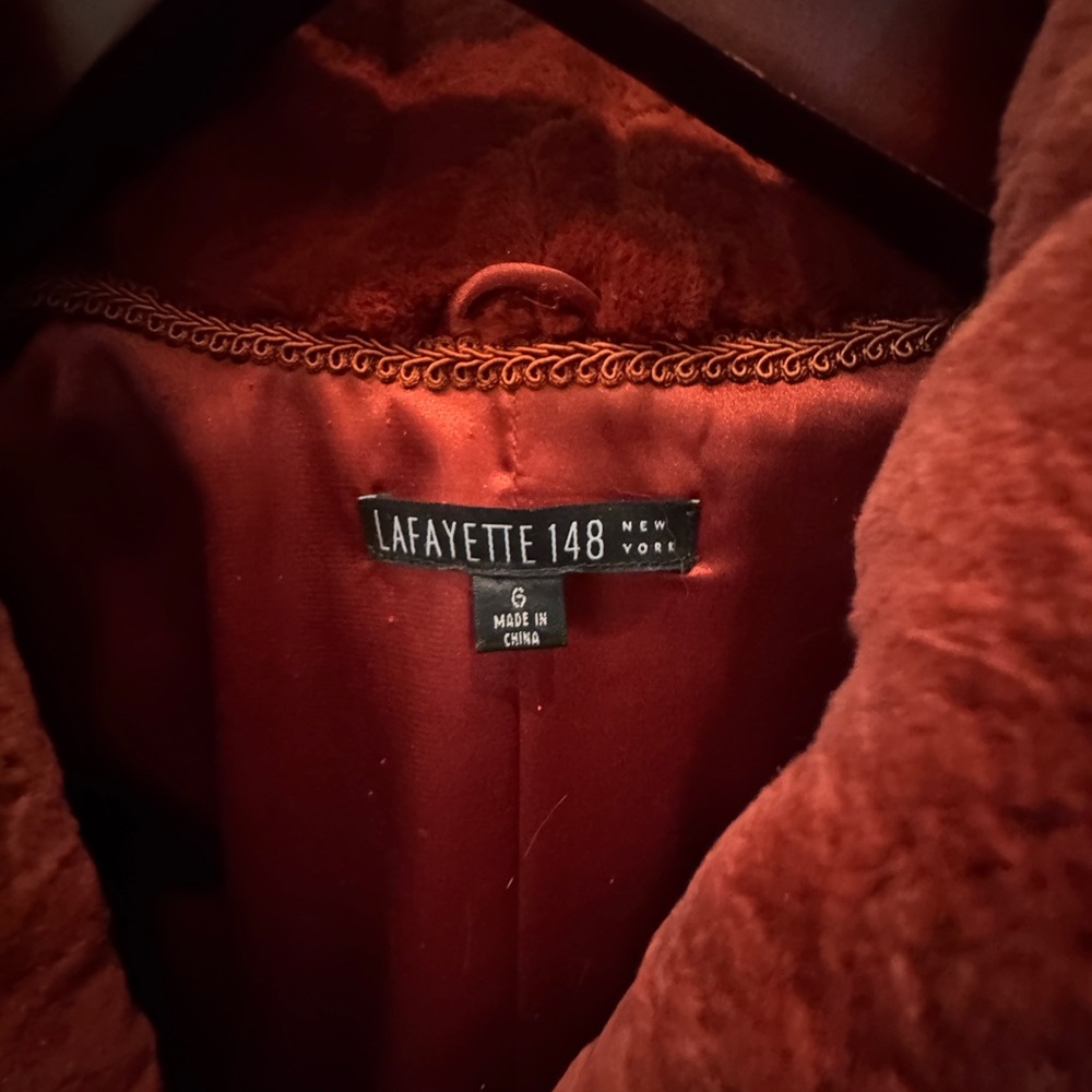 Lafayette 148 New York Rust Jacket luxury at an affordable price